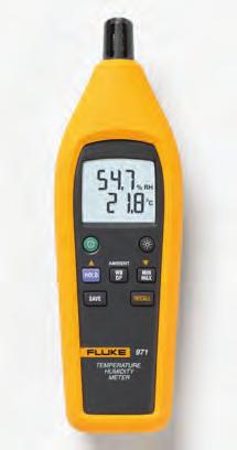 SISÄILMAN LAADUN MITTARIT Sisäilman laadun mittarit Mittalaitteet, joilla ylläpidät hyvää sisäilmaa Fluke 971 -lämpö- ja kosteusmittari Lämpötila ja kosteus ovat tärkeitä tekijöitä miellyttävän ja