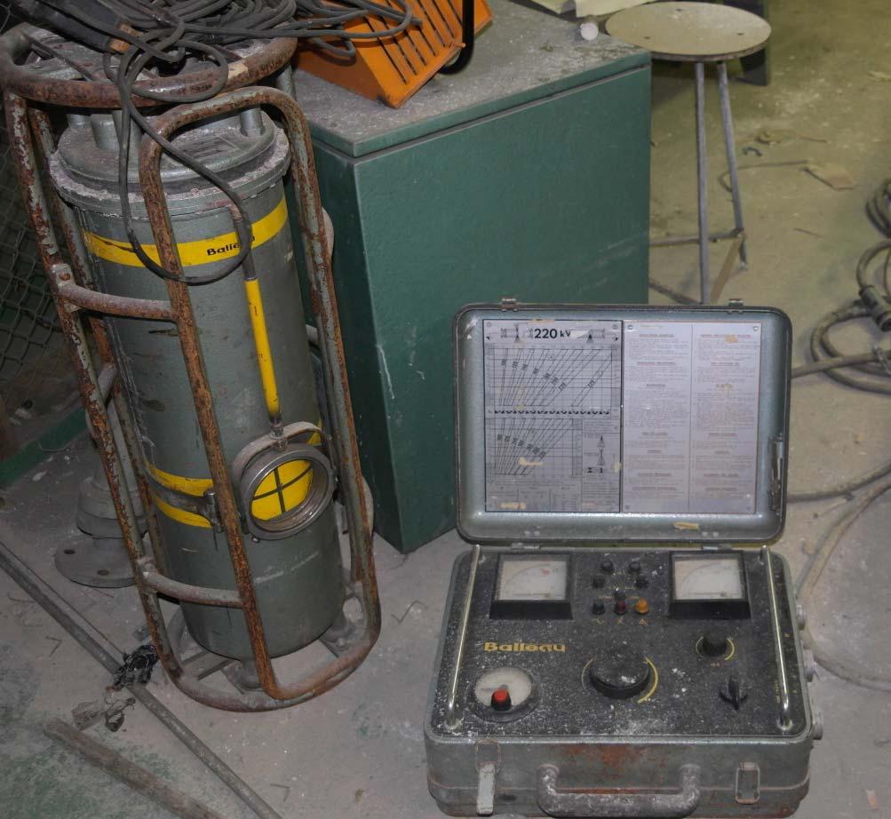 Teollisuuskiinteistöstä löytyi vanha Baltospot röntgenradiogradiografialaite