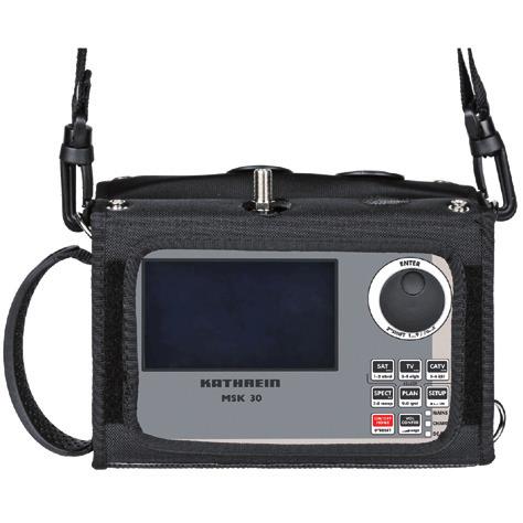 Antennimittalaite, 4,3 kosketusnäyttö, 47-880MHz / 950-2150 MHz, DVB-T/T2, DVB-C, DVB-H, DVB-S/ S2, ULA, MPEG 2/4 dekooderi kuvailmaisuun, taso, BER, MER, konstellaatiokuva, spektri, DiSEq TM 1.