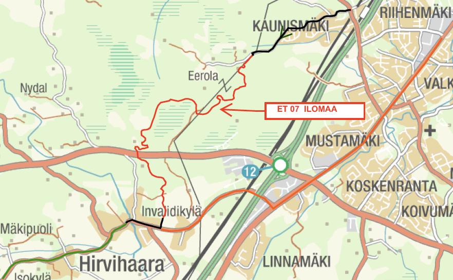 MK 7S EI TAKKIHUOLTOA, HUOLLOSTA MK LÄHTÖPAIKALLE NOIN 2KM HIRVIHAARANTIELLÄ, MAALIN JÄLKEEN TULEE