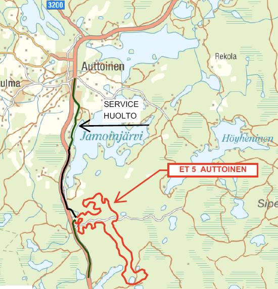 MK 5 MAASTOKOKEEN LÄHTÖ SEKÄ MAALI ON AUTTOISTEN SORAMONTULLA. HUOMAA ETTÄ SORAMONTULLA ON YKSISUUNTAINEN LIIKENNE!