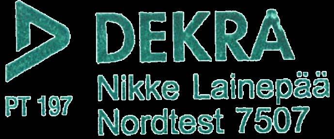 DEKRA Industrial Oy Tuupakankuja 1 01740 VANTAA Radiografinen tarkastus (DR) Radiographic (DR) Inspection Report Tel. (09) 878 020 Fax (09) 878 6653 Pöytäkirjan nro Report No.