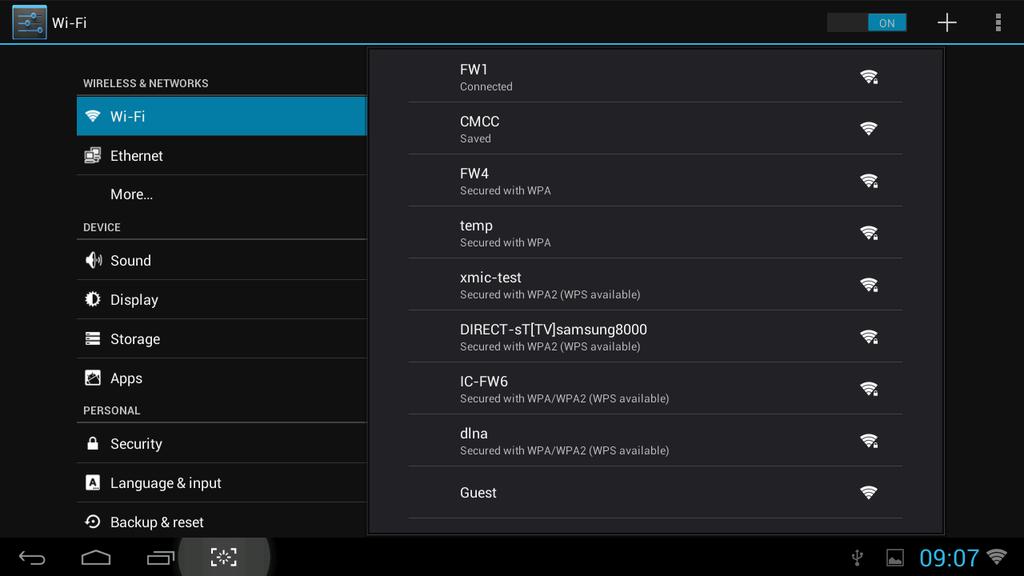 2. Näytön asennus 2.4-5 Android-järjestelmäasetukset Napsauta Settings -kuvaketta Android-Home Screen (aloitusnäytöllä).