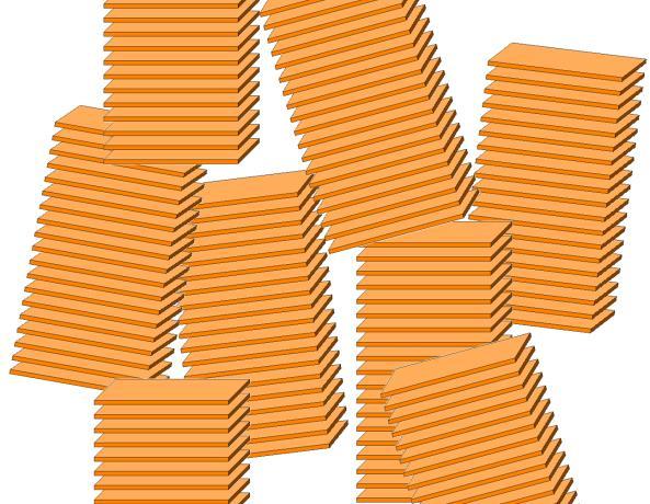 3. samples Highest lamellar order in MX-80 samples Ca-montmorillonite: tendency of decreased lamellar distances Na-montmorillonite: worse lamellar order
