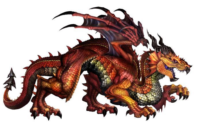 8 Kuvio 6. Dragon's Crownin viholliset ovat myös yksityiskohtaisesti maalattuja ja monista liikkuvista osista koostuvia, kuten kuvan Red Dragon.