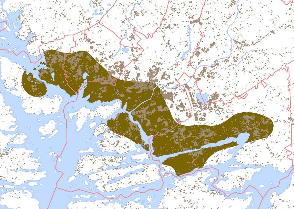 Turun seudun rakennemalli 2035 vahvistaa kasvua Ydinkaupunkialueen kasvuksi ohjelmoitu 60 000 uutta asukasta. Koko kaupunkiseudulle 75 000 uutta asukasta.