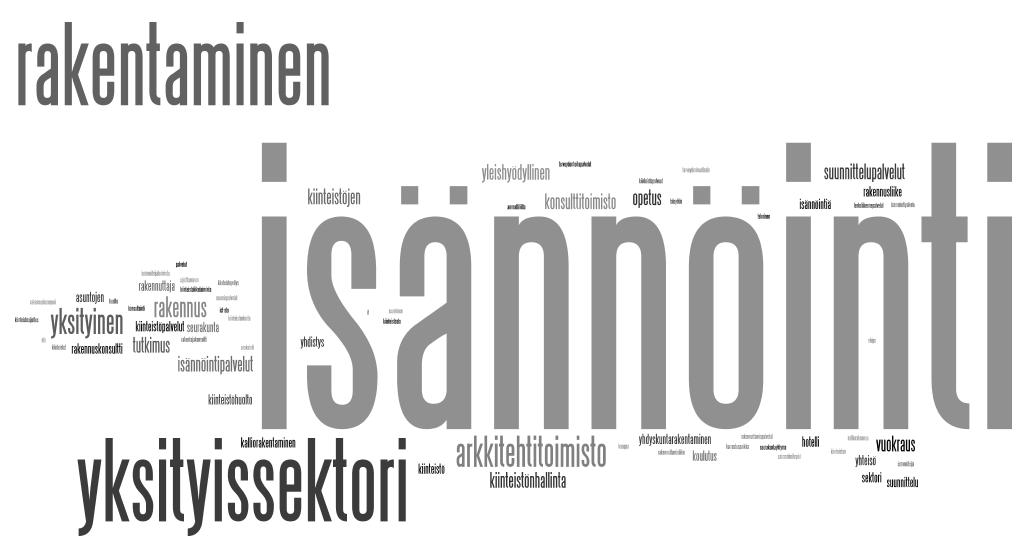 Vastaajien taustatiedot 4 Nyt rakennussektorilta on enemmän vastaajia ja teollisuussektorilta vastaavasti vähemmän vastaajia kuin vuonna. Tämä on hyvä huomioida tulokisa tulkittaessa.