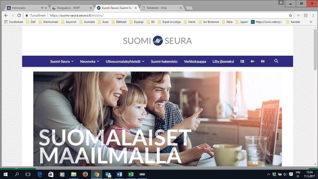 Juhlavuoden 2017 k unniaksi Suomi- Seuran uudet kotisivut ovat työn alla ja julkaistaan pian!