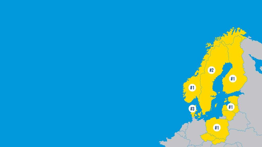 Johtava markkina-asema konevuokrauksessa Itämeren ympärillä Markkinajohtaja 8 maassa liikevaihto 665 MEUR (2016) Liikevaihto liiketoimintaalueittain 2016 Siirtokelpoiset tilat 5% Ratkaisut 31 %