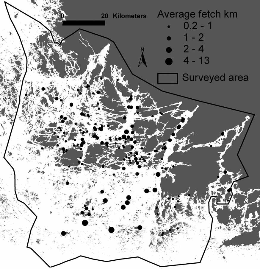 2. Saaristomeren alueen tombolot luokiteltuina muodostumaa ympäröivän merialueen keskimääräisen avoimuuden mukaan (Tolvanen 2004) ominaisuudet vaihtelevat pienilläkin alueilla merkittävästi.