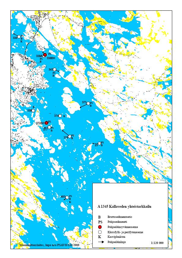 Savo-Karjalan Ympäristötutkimus Oy 35 6. BIOLOGISET TUTKIMUKSET Veden fysikaalis-kemiallisen laadun ohella Kallaveden tarkkailuun on sisältynyt useita biologisia tutkimuksia.