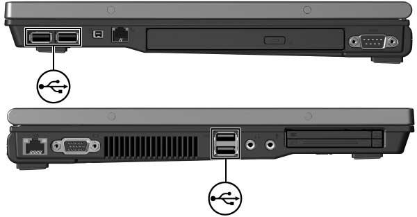 1 USB-laitteen käyttäminen Universal Serial Bus (USB) on laitteistoliittymä, jonka avulla voit liittää tietokoneeseen tai valinnaiseen telakointiasemaan lisävarusteena saatavan ulkoisen laitteen,