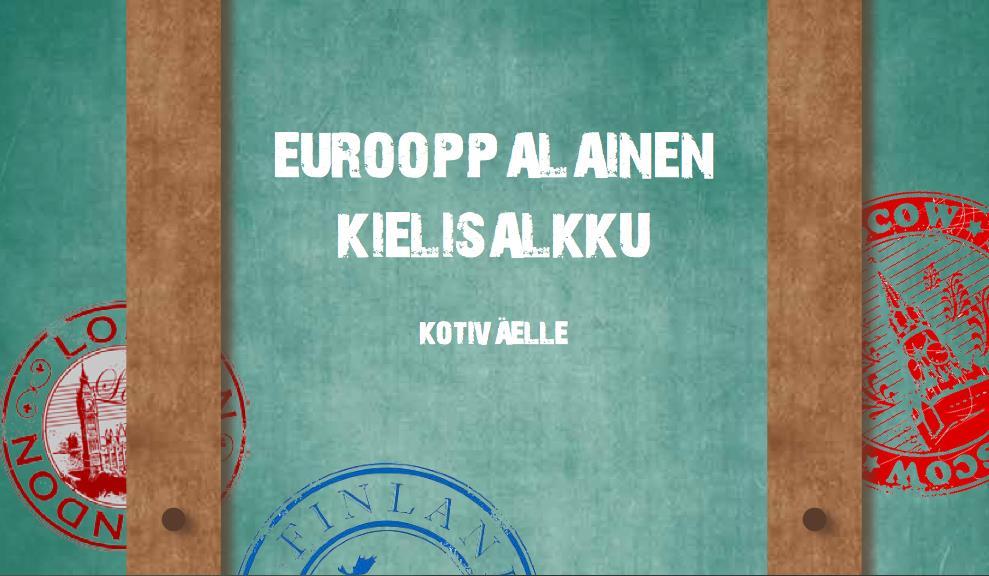 Esitteitä kielisalkusta oppilaalle, opettajalle, kotiväelle voi tulostaa monivärisinä voi jakaa esimerkiksi koulussa, vanhempainilloissa tai Helmen kautta