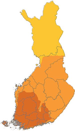 Helmikuun lumitietoja 7...1... 7... 1... 1... 1...7... 1... 1...1 Lumen syvyys (cm).2.24 Snödjupet (cm) den.2.24 Lumen syvyys (cm).2. keskimäärin vertailukaudella 171-2 Snödjupet (cm) den.2. i medeltal under normalperioden 171-2 Maaliskuun keskimääräisiä tietoja 1.