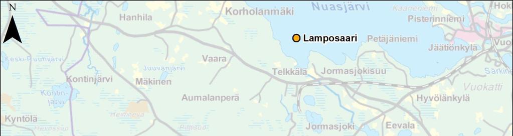 4 Kuva 6-. Talousvesikaivojen sijainti. Taulukko 6-6.