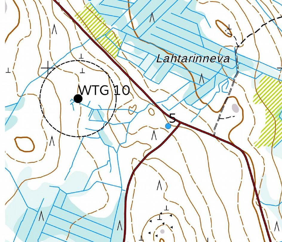 25 Kohde 5. Maanmittauslaitoksen peruskarttarasteri 1:20 000, mk n. 1:5 000. 6.