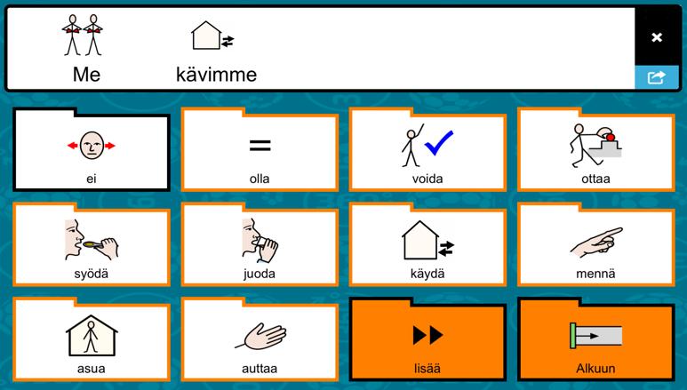 Mennyt aikamuoto Taulustolla voidaan