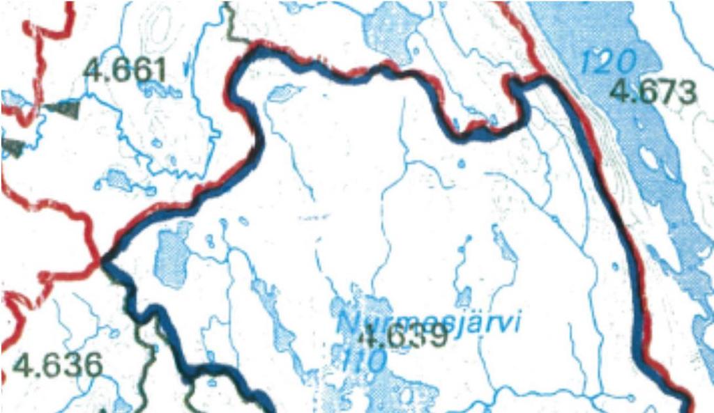 Nurmesjärvi keskeisiä ominaisuuksia Rautavaara, Kuopio (Nilsiä) Suojärven ok,