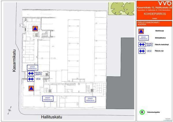 Sivu 24 / 38 3.9. Sähkö ja vesi Tilat, joissa sulut ja keskukset sijaitsevat, on merkittävä opasteilla.