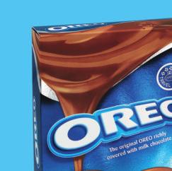 Milk Chocolate gift, 328g This exclusive product combines the OREO sandwich cookie with a rich milk chocolate fudge,