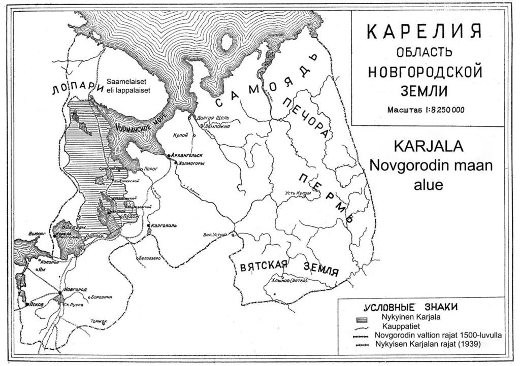 1. Novgorodin Karjala 1500-luvulla 2. Moskovan valtion luoteisosa 16. 17.