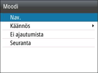 3 Autopilotin tilat Autopilotissa on useita ohjaustiloja.