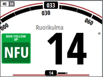 Autopilottitilan valinta Valitse valmiustila ja AUTO-tila painamalla STBY- ja AUTOpainikkeita.