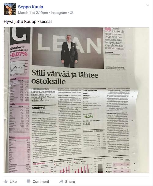 TUTKIMUSDATAAN VALOKUVAKAAPPAUS PÄIVÄN LEHDESTÄ