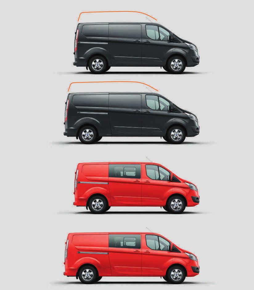 Van Pituus L1 Korkeus H1 6,0m³ Korkeus H2 7,2 m³ 3 istuinta Van Pituus L2 Sivuliukuoven