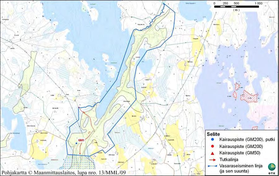 Keski-Suomen liitto Keski-Suomen POSKI projekti 2009, Pohjavesikohteet 10 4.2.1 Säynätjärvenkangas Säynätjärvenkangas (kuva 3) on II luokan pohjavesialue (Nr. 0917203).