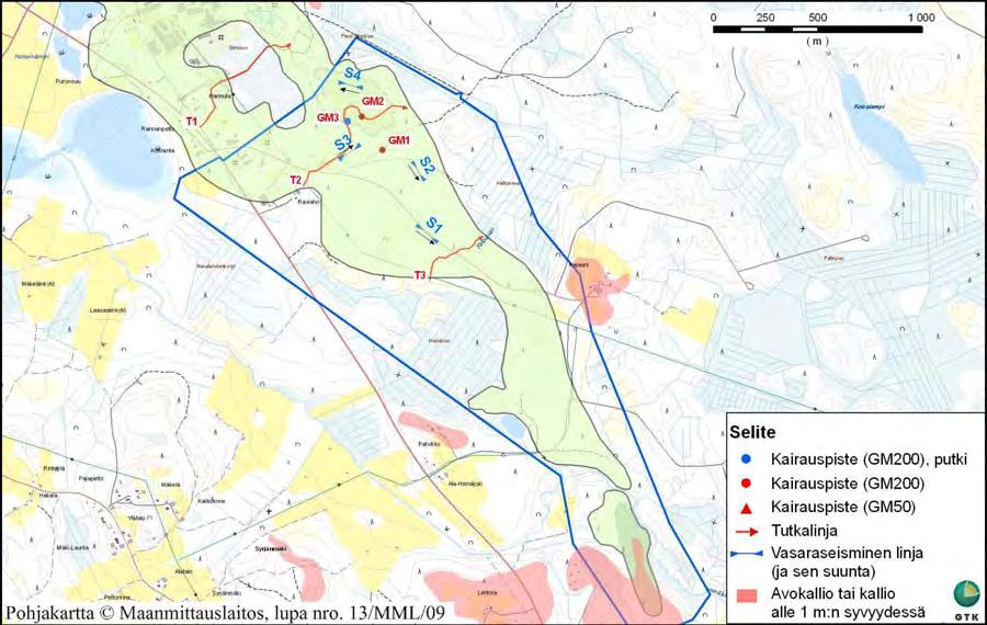 Keski-Suomen liitto Keski-Suomen POSKI projekti 2009, Pohjavesikohteet 35 4.5.5 Heinäjoki Heinäjoki on II luokan pohjavesialue (No: 0922603), joka sijaitsee 7 km Karstulan taajaman itäpuolella.