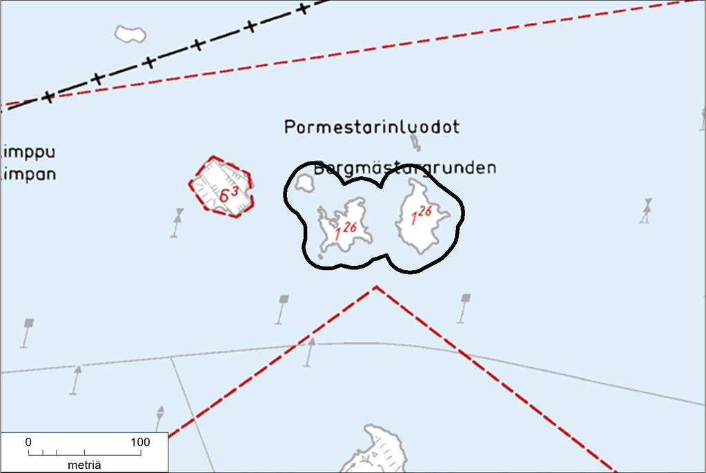 34. Pormestarinluodot Pinta-ala 1,13 ha Runsaslinnustoinen neljän luodon ryhmä Suomenlinnan pohjoispuolella. Itäisimmät kolme luotoa kuuluvat kaupungille.