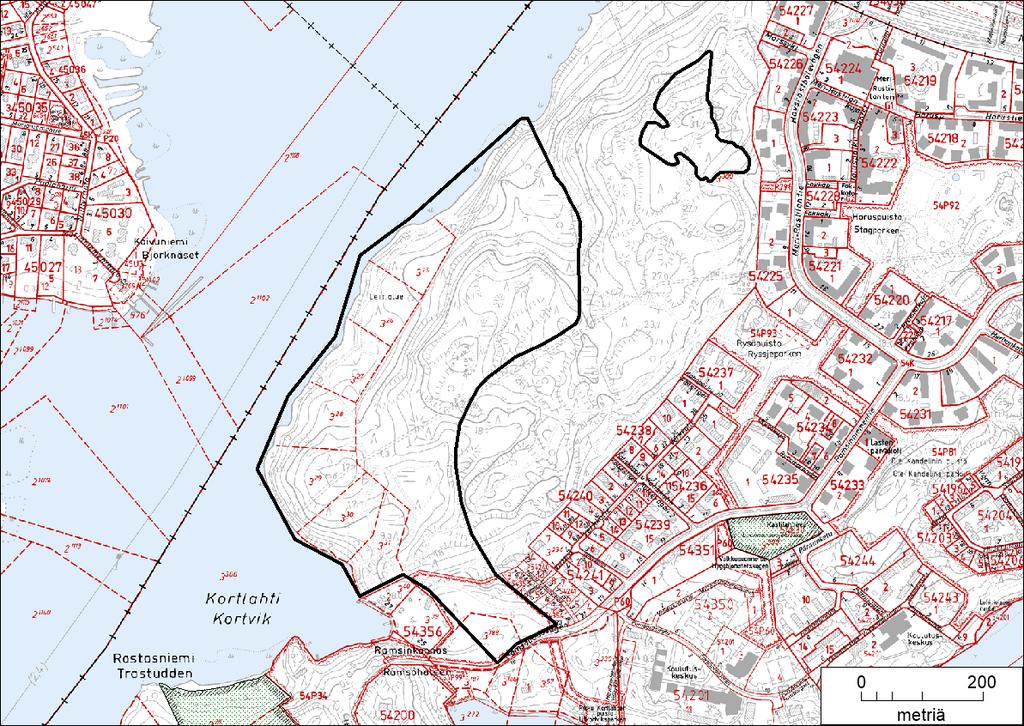 21. Meri-Rastilan metsä ja muinaisrantakivikko Pinta-ala 24,81 ha Meri-Rastilan metsä (23,04 ha) on pääosin luonnontilaisen kaltaista tuoretta ja lehtomaista kangasta ja kalliometsää.