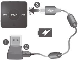 Akun lataaminen 1 Kytke USB-kaapelin toinen pää laturiin (tai tietokoneen USB-porttiin). 2 Kytke kaapelin toinen pää laitteesi (Bluetooth -monokuulokkeet) Micro USB - porttiin.