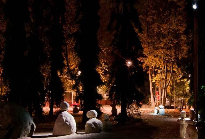 3.6 ELÄMYKSIÄ TAITEESTA JA VALOSTA Kehä Vihreälle on tarkoitus laatia jatkossa syventävät konseptisuunnitelmat koskien taietta ja valoa.