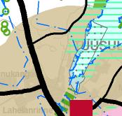 Suunnittelualue on myös pohjavesialuetta (pv).