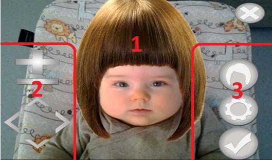28 KUVIO 29. HairMenuOpen luokka Käyttöliittymä on jaettu kolmeen osaan (kuvio 30). Näytön keskelle (Kohta 1 topblock/topblock2) avautuu hius- tai värivalikko (kuviot 31, 32).