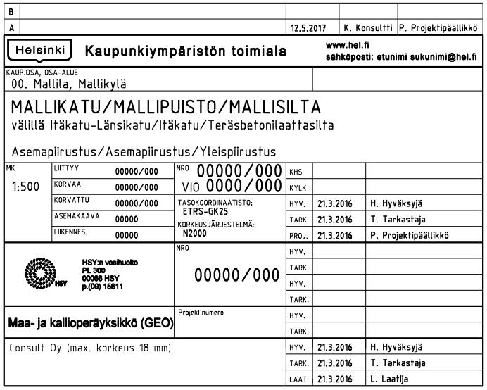 Kaupunkiympäristön toimiala TOIMINTAJÄRJESTELMÄN TYÖOHJE 10/10 tarpeeton osa leikataan pois (esim.