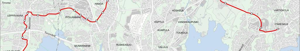 Tällä hetkellä poikittaisyhteyttä liikennöi runkolinja 550. Tiheällä vuorovälilläkin bussilinjan kuljetuskapasiteetti ylittyy ruuhka-aikoina monin paikoin, mistä seuraa mm.