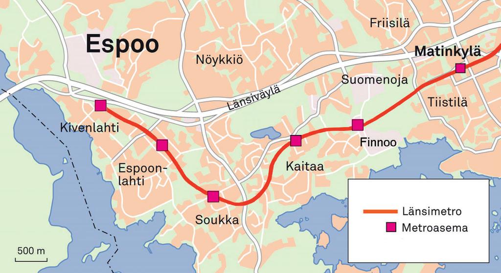 8 LÄNSIMETRO Matinkylä Kivenlahti syksy 2015 www.lansimetro.