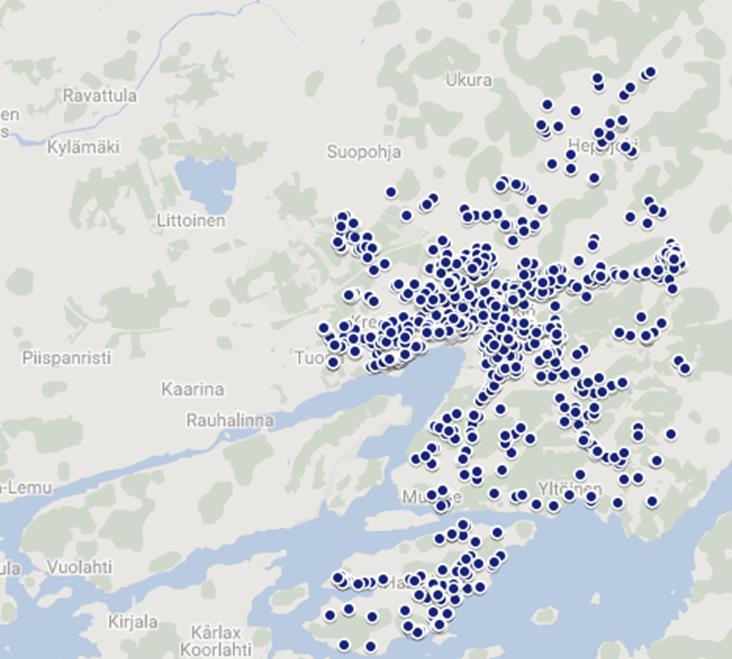 Kuljetusmallinnuksen käsitteet ja perusperiaatteet? Varikko Siirtoajo Keräilyajon aloituspiste Helsingintie 35, Piikkiö Keräilyajo?