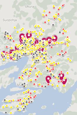 Keräilyreittien mallinnus ja tarkasteluperiodi Tyhjennysväli Nykytilanteen ja kunnan järjestämän jätekuljetusten keräilyreitit muodostetaan tyhjennysvälitietojen pohjalta samoin perustein.