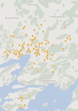 astiat keräilypisteitä yht.