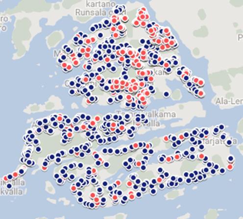Hirvensalo-Kakskerta alueen lähtötiedot Tarkastelussa polttokelpoisen jätteen keräys kuljetusyritysten ilmoittamat tiedot, v.