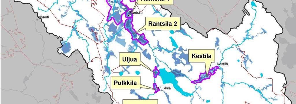 ( SYKE, Pohjois-Pohjanmaan ELYkeskus) Valintaperusteina on käytetty taulukon 14.