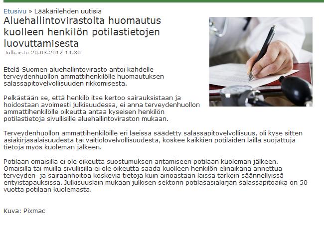 JSN 4923/AL/12 12.2.2013 Julkisen sanan neuvosto katsoo, että.
