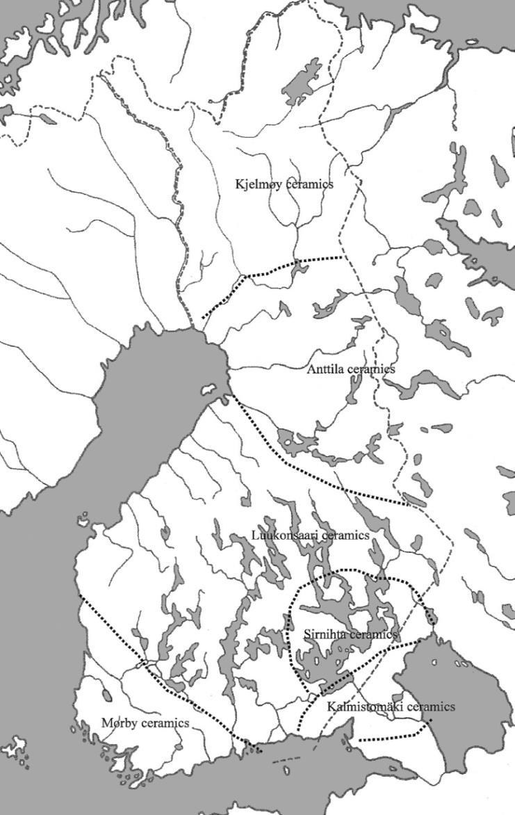 Varhaismetallikauden keramiikkaryhmät Tekstiilikeramiikan alaryhmät ja pohjoisen Fennoskandian ITja Lovozerokeramiikat 1900