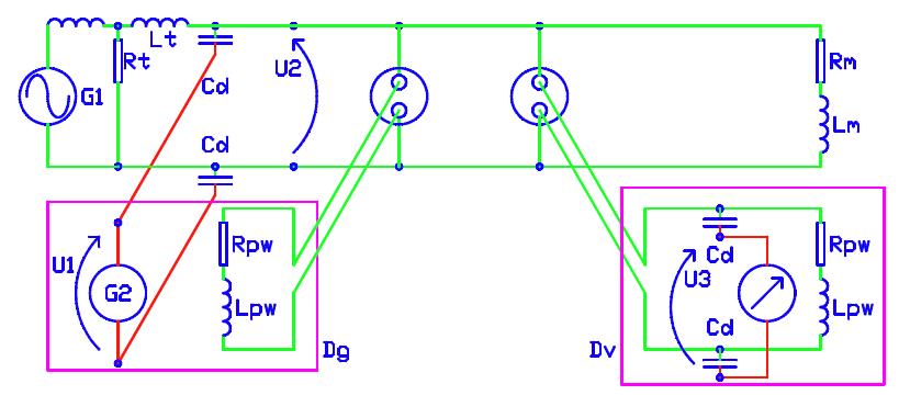 7 2.6 Kapasitiivinen kytkeytyminen PLC-laitteiden kytkeytyminen sähkönjakeluverkkoon ja havainnollistaminen kapasitiivisella kuormalla.