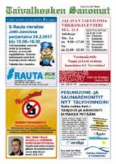 00 (Matias Muhola) VIRSILAULUHETKI kirkossa (HUOM paikka) kaiken ikäisille, joka toinen tiistai. Virsilauluhetken ajatus on laulaa yhdessä virsiä ja hengellisiä lauluja.