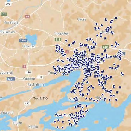 Kuljetusmallinnuksen käsitteet ja perusperiaatteet? Varikko Siirtoajo Keräilyajon aloituspiste Helsingintie 35, Piikkiö Keräilyajo?